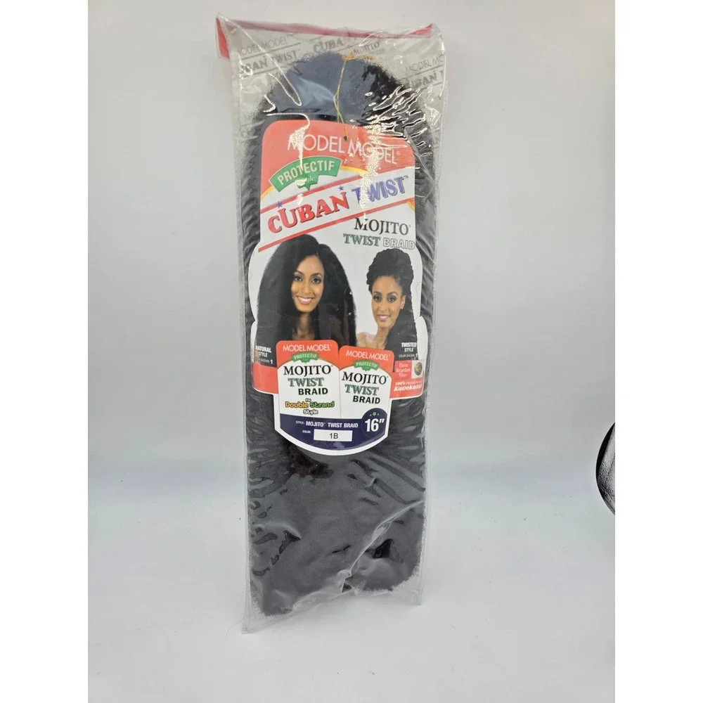 Model Model Cuban Twist Mojito Twist Braid 16 Inch Hair Extensions Color 1B k4